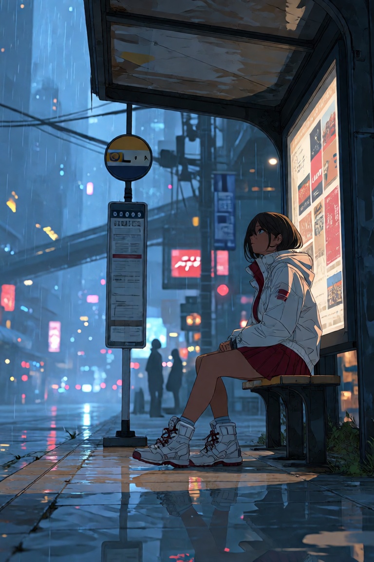 1girl,  solo,  medium hair on Tensor.Art