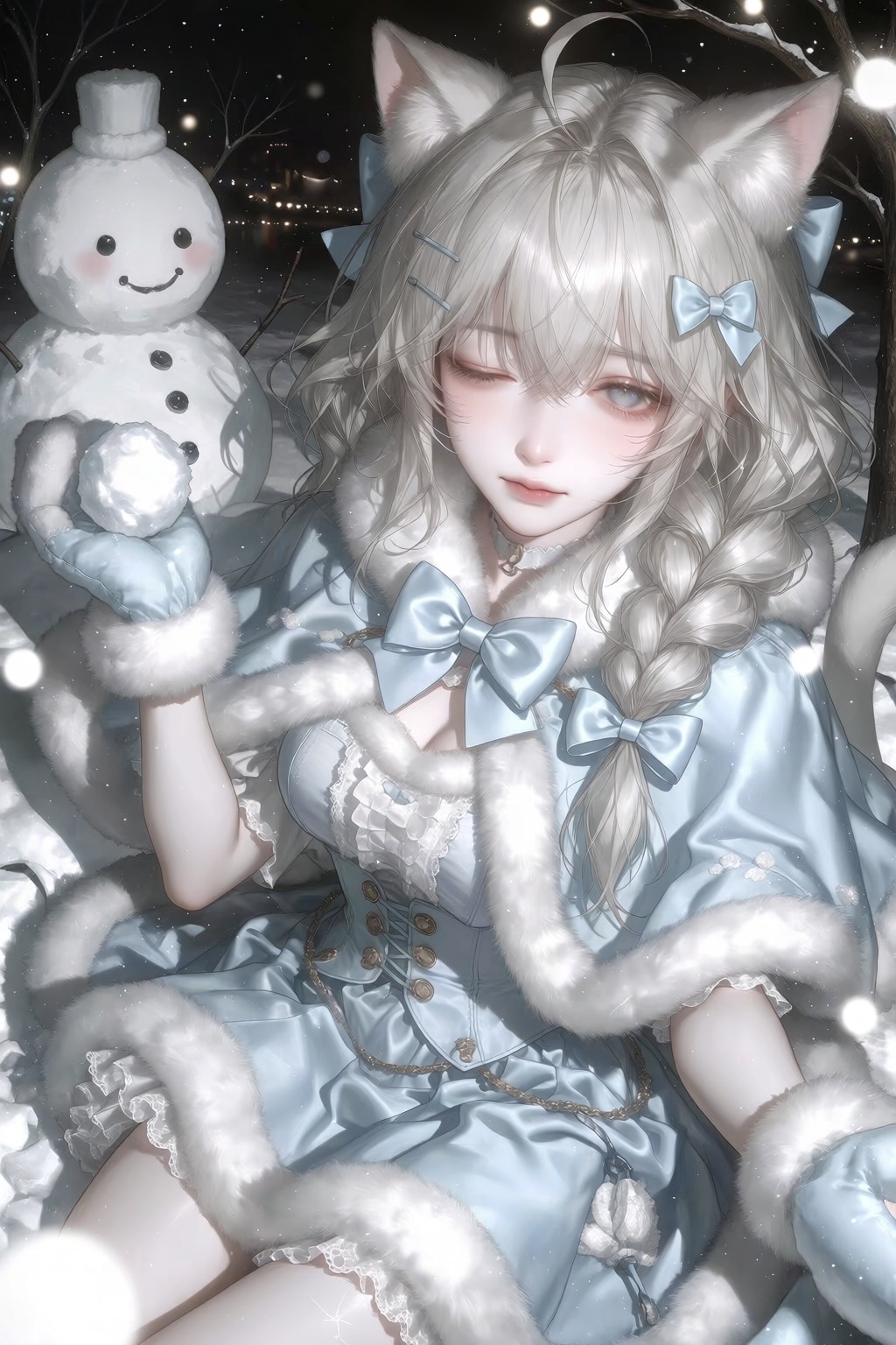 chigusa maru (vtuber),  1girl,  animal ears by 月大魔王|The Moonly Demon King on Tensor.Art