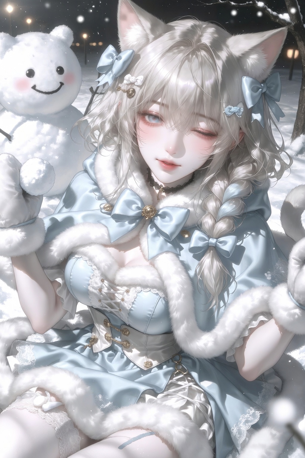 chigusa maru (vtuber),  1girl,  animal ears by 月大魔王|The Moonly Demon King on Tensor.Art