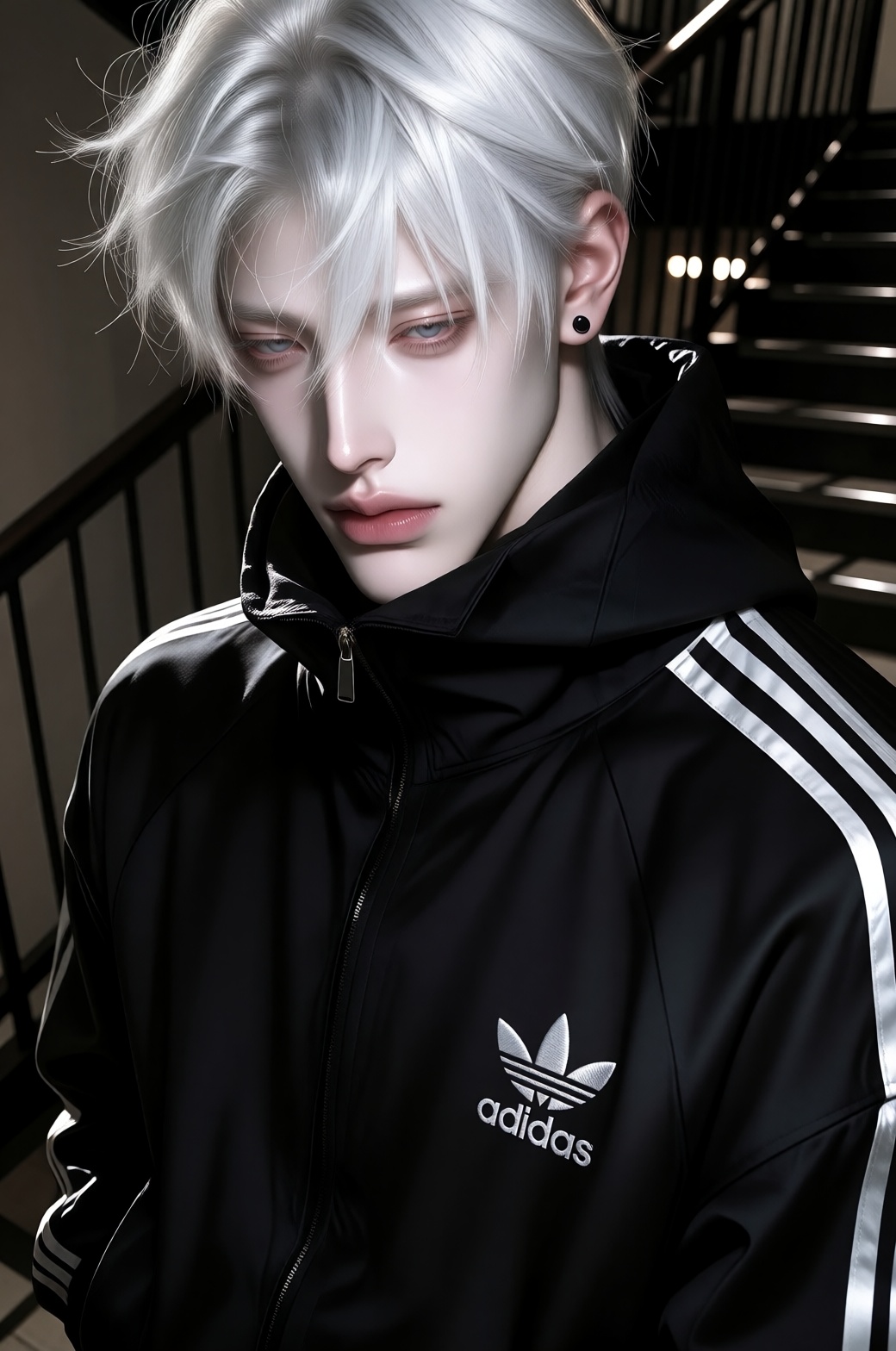 One male,  single,  sharp features on Tensor.Art