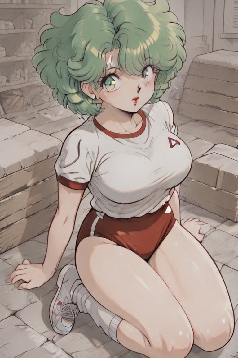 SHIMERU FUBATA、FUBATA-chan,  beautiful eyes,  green web-like hair on Tensor.Art
