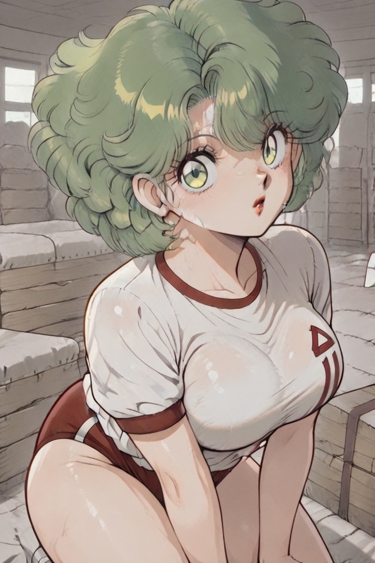 SHIMERU FUBATA、FUBATA-chan,  beautiful eyes,  green web-like hair on Tensor.Art