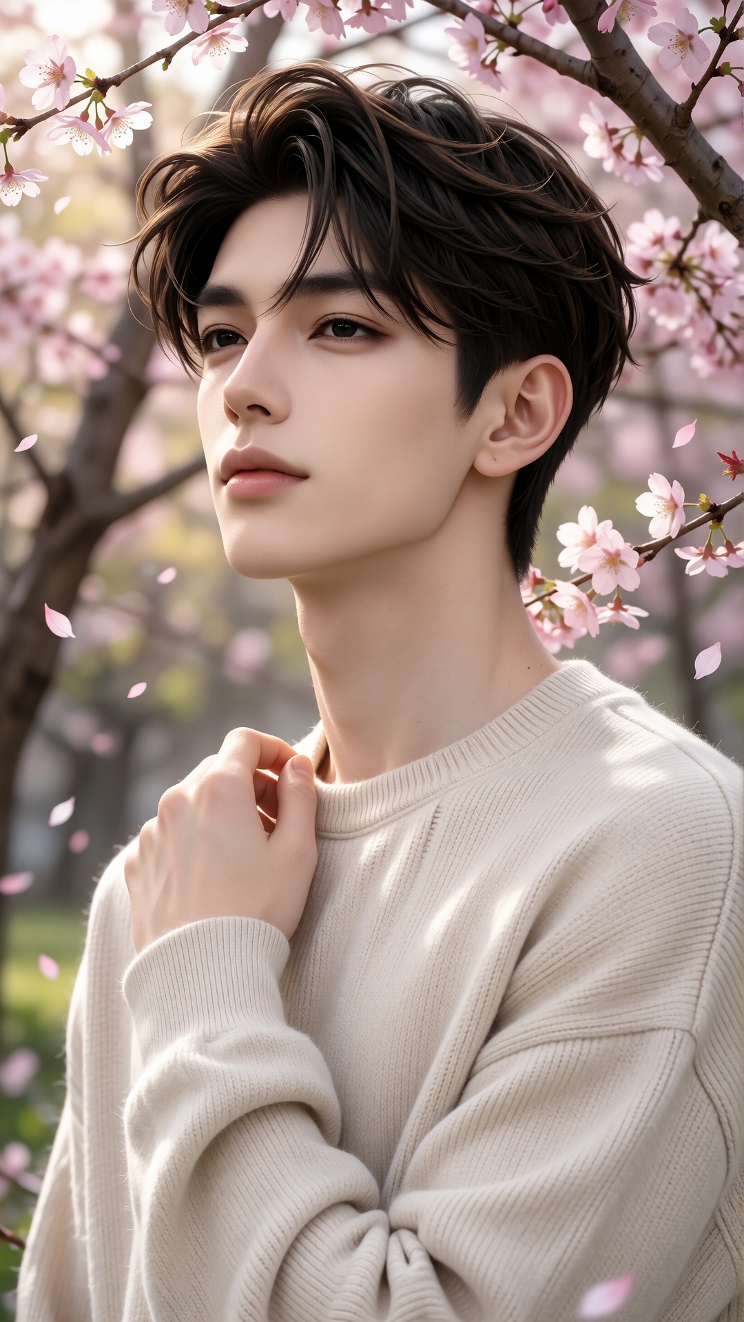 CHARACTER: 1boy,  solo male,  exceptionally handsome young man on Tensor.Art