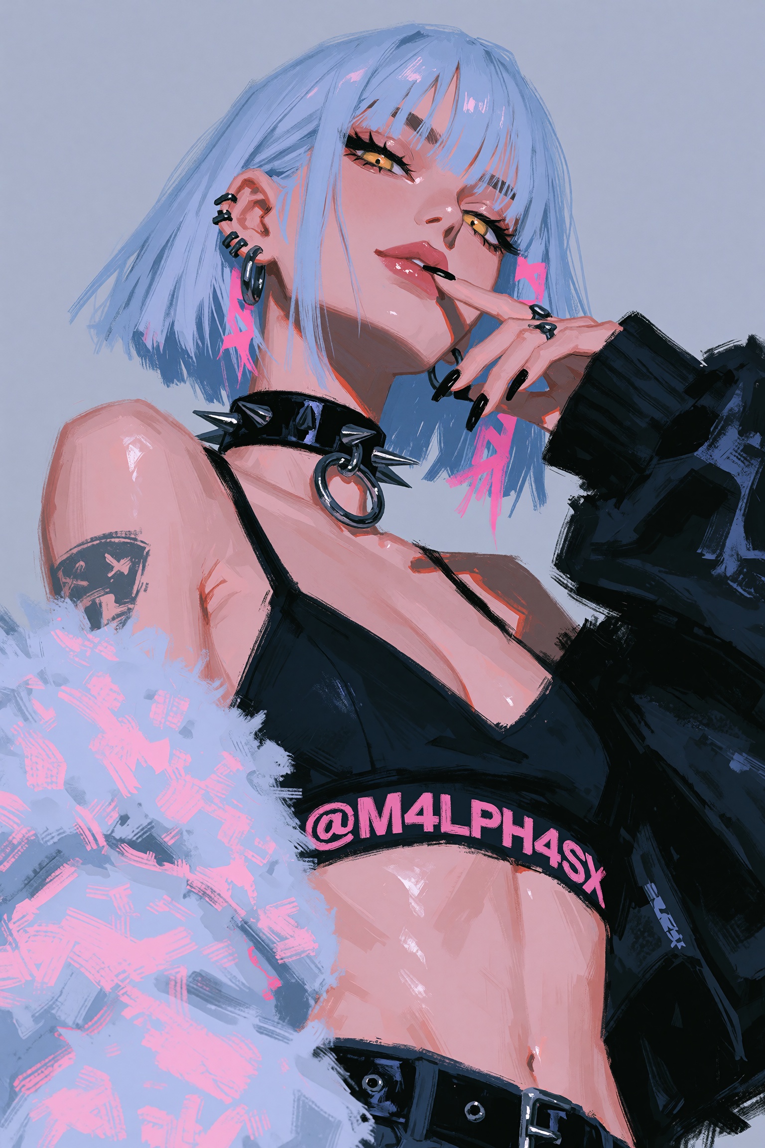 highres,  absurdres,  @M4LPH4SX A stylish woman with short on Tensor.Art