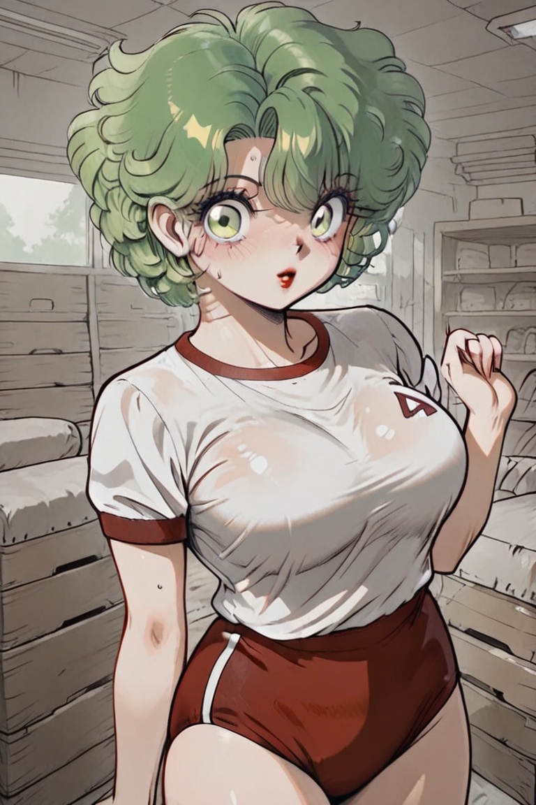 SHIMERU FUBATA、FUBATA-chan,  beautiful eyes,  green web-like hair on Tensor.Art