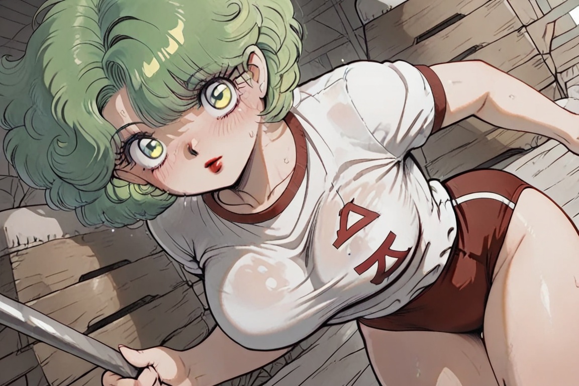 SHIMERU FUBATA、FUBATA-chan,  beautiful eyes,  green web-like hair on Tensor.Art