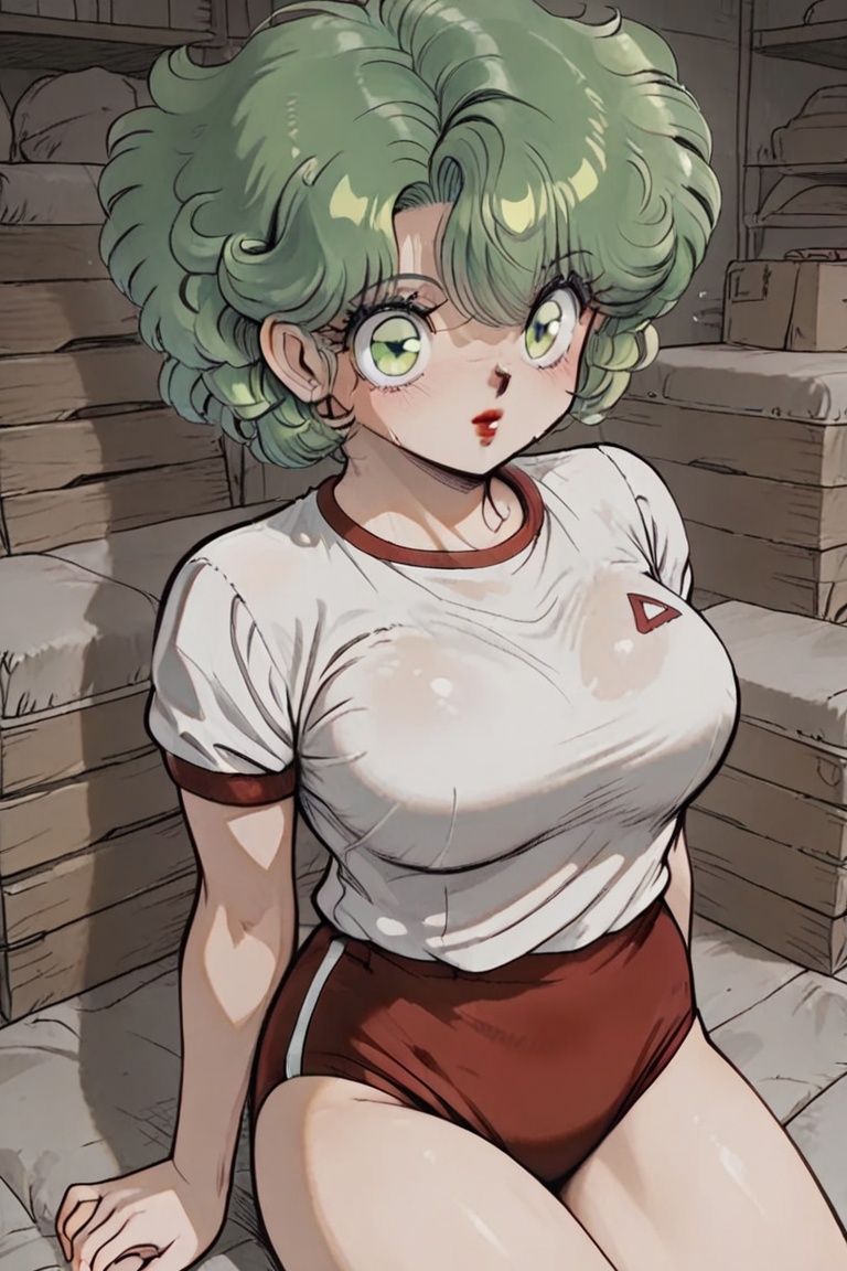 SHIMERU FUBATA、FUBATA-chan,  beautiful eyes,  green web-like hair on Tensor.Art