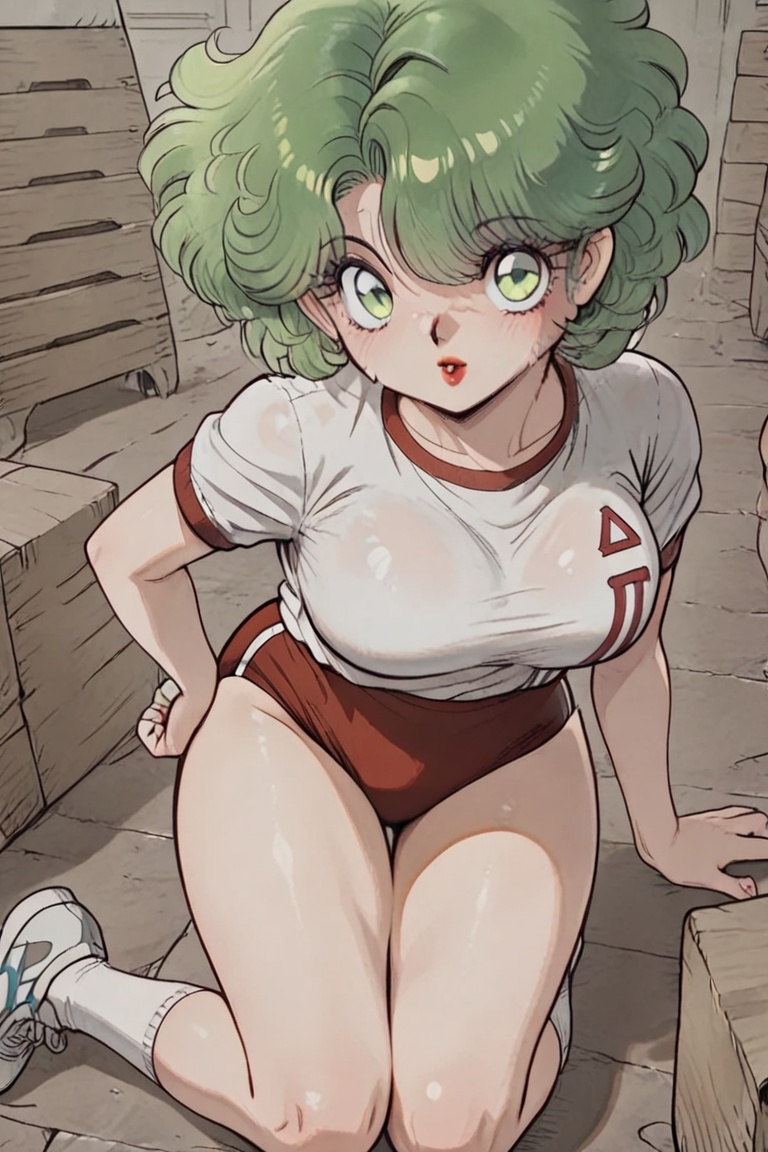 SHIMERU FUBATA、FUBATA-chan,  beautiful eyes,  green web-like hair on Tensor.Art