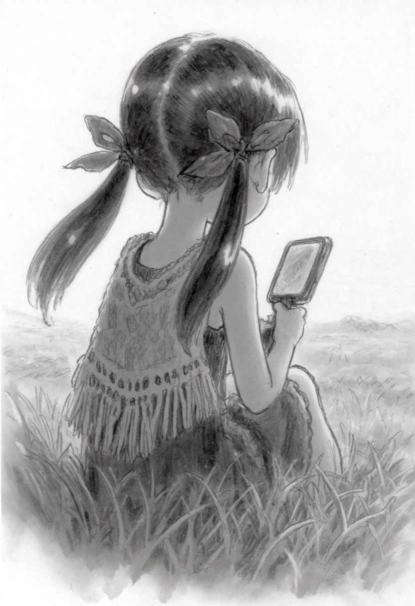 tsukushistyle,  A medium-full shot,  presented from a low-angle back view on Tensor.Art