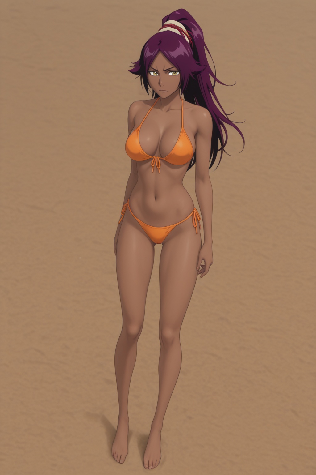 Yoruichi_Shihōin_B13c,  solo,  1girl on Tensor.Art