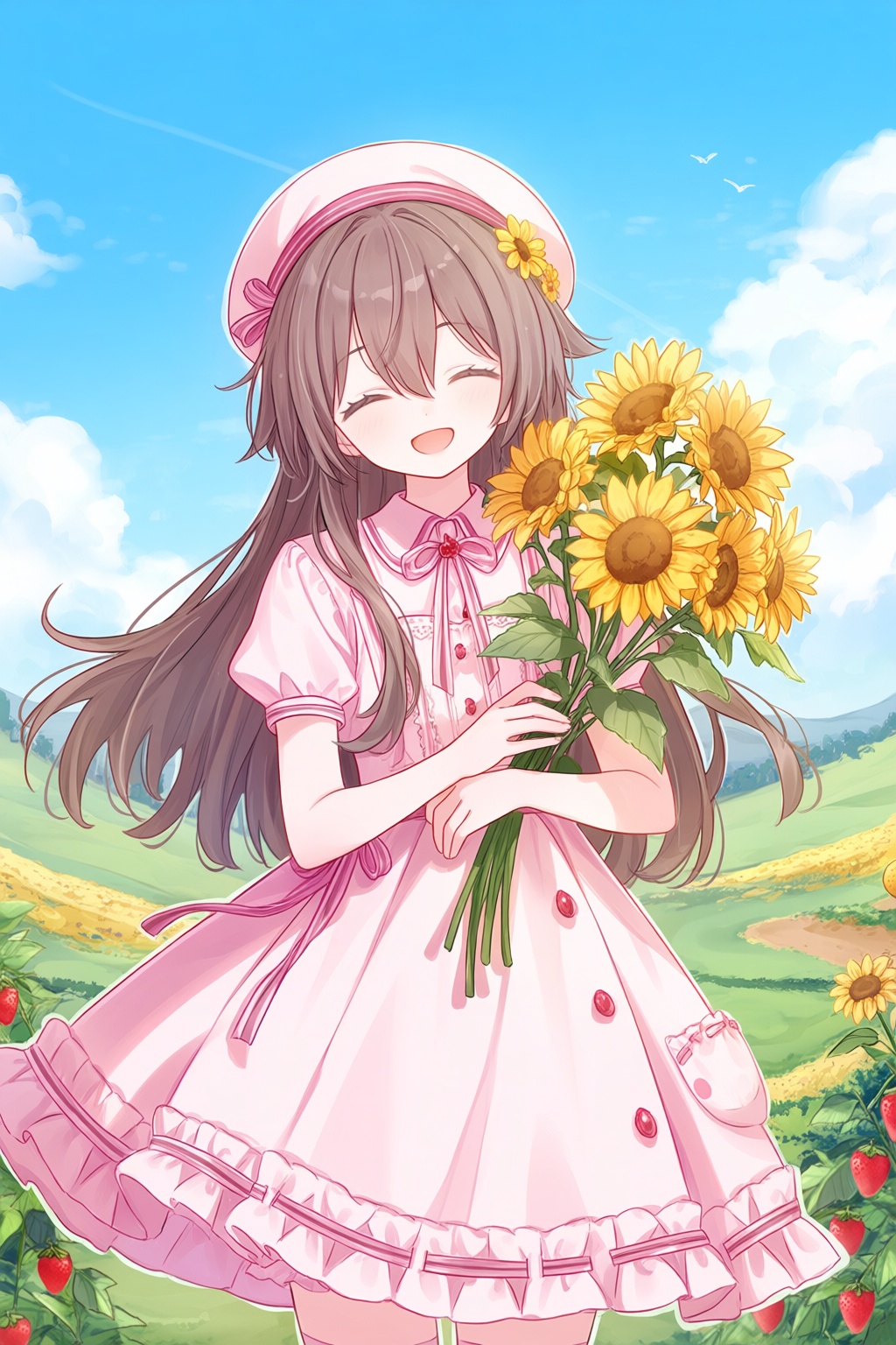 1girl,  :d,  ^_^ by 青秋 on Tensor.Art