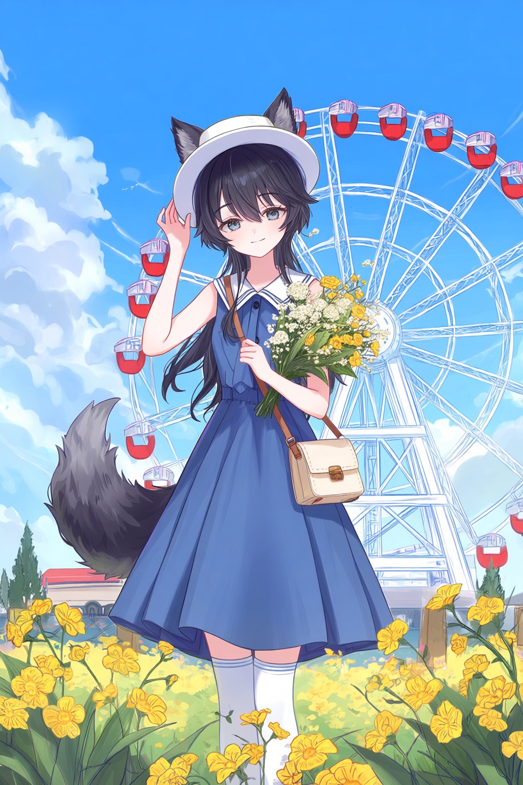1girl,  animal_bag,  animal_ears by 青秋 on Tensor.Art
