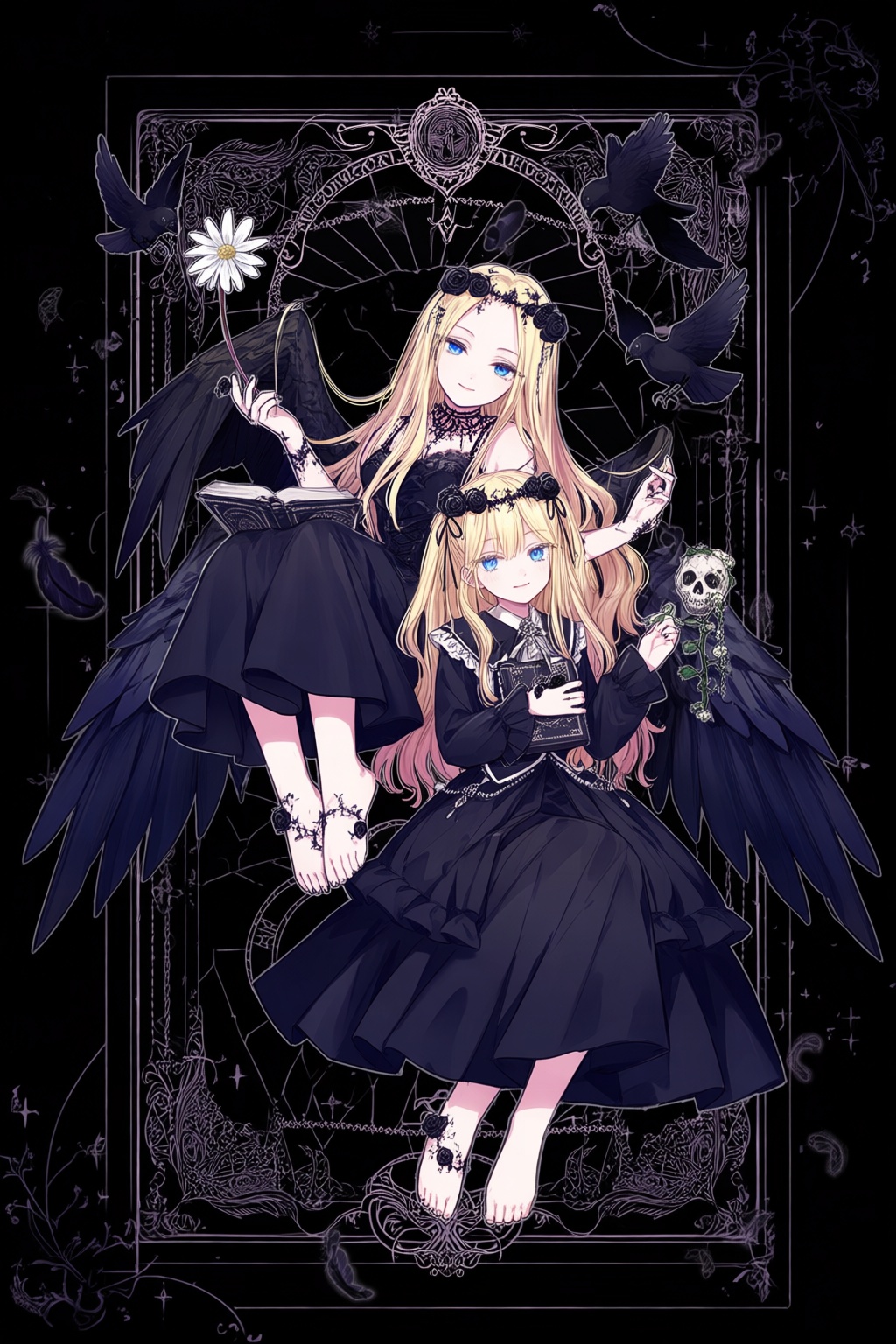 2girls,  album_cover,  album_name by 青秋 on Tensor.Art