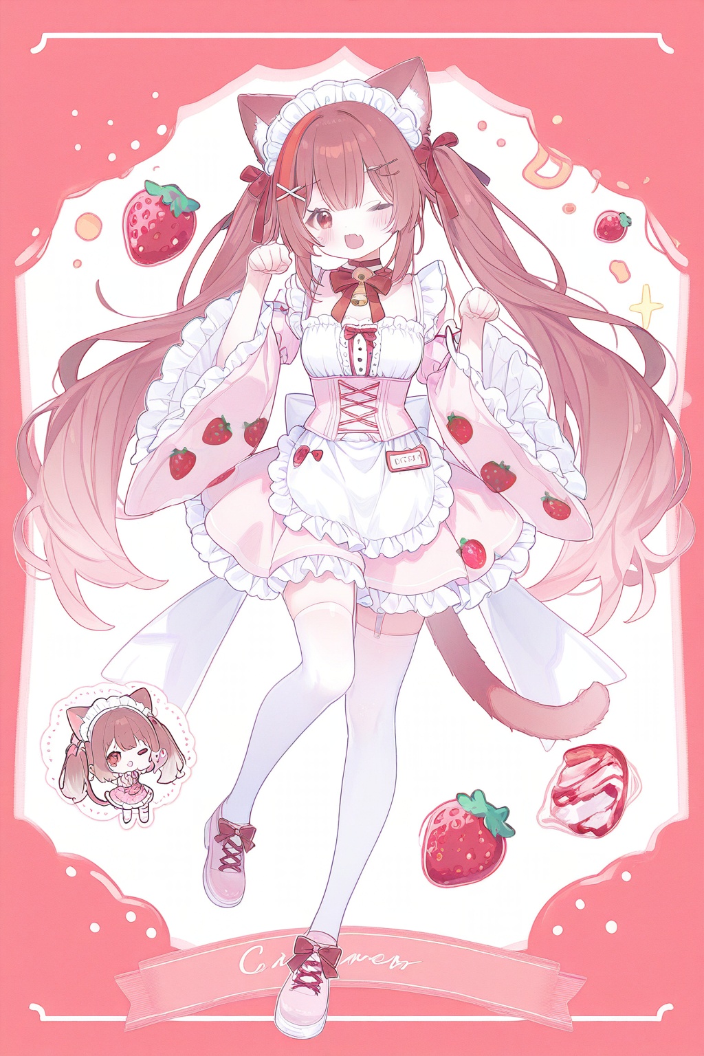 neneko mashiro,  1girl,  animal ears by 青秋 on Tensor.Art