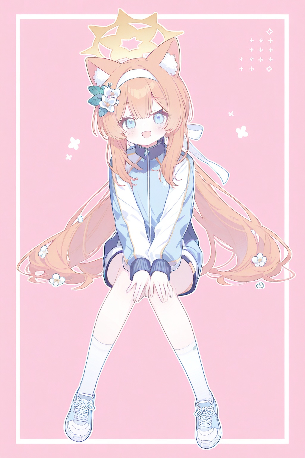 mari (blue archive),  mari (track) (blue archive),  1girl by 青秋 on Tensor.Art