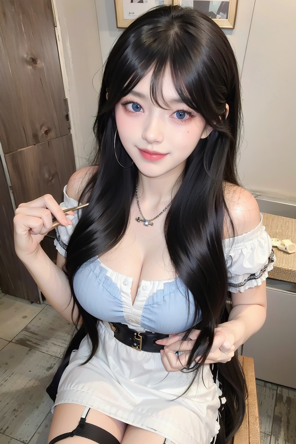1girl,  solo,  long hair on Tensor.Art