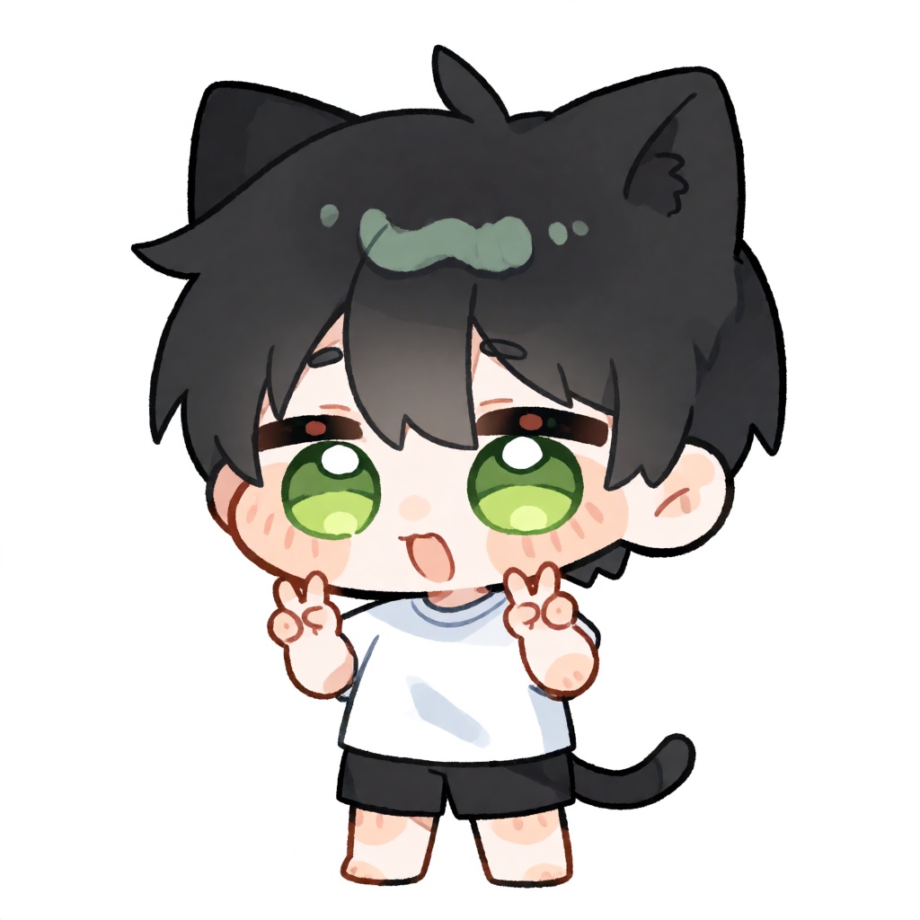 artist:pogo,  chibi-anime style. 1boy,  young boy on Tensor.Art