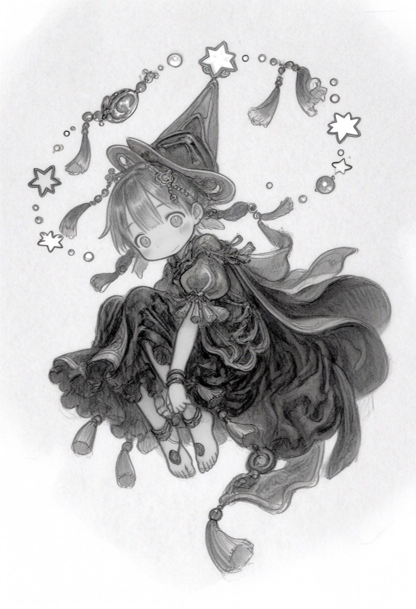 tsukushistyle,  captured in a centered,  slightly top-down perspective with significant white space on Tensor.Art