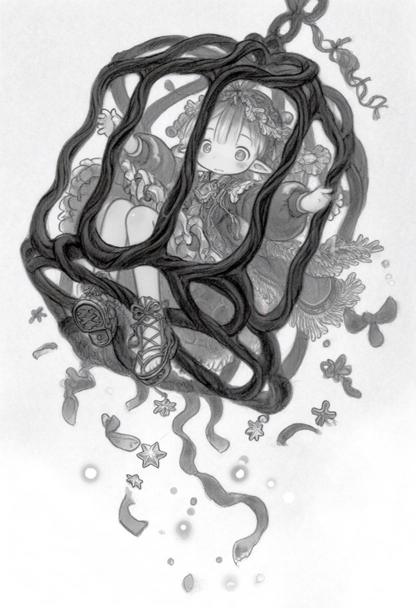 tsukushistyle,  In a dynamic,  high-angle perspective against a plain white background with ample negative space on Tensor...