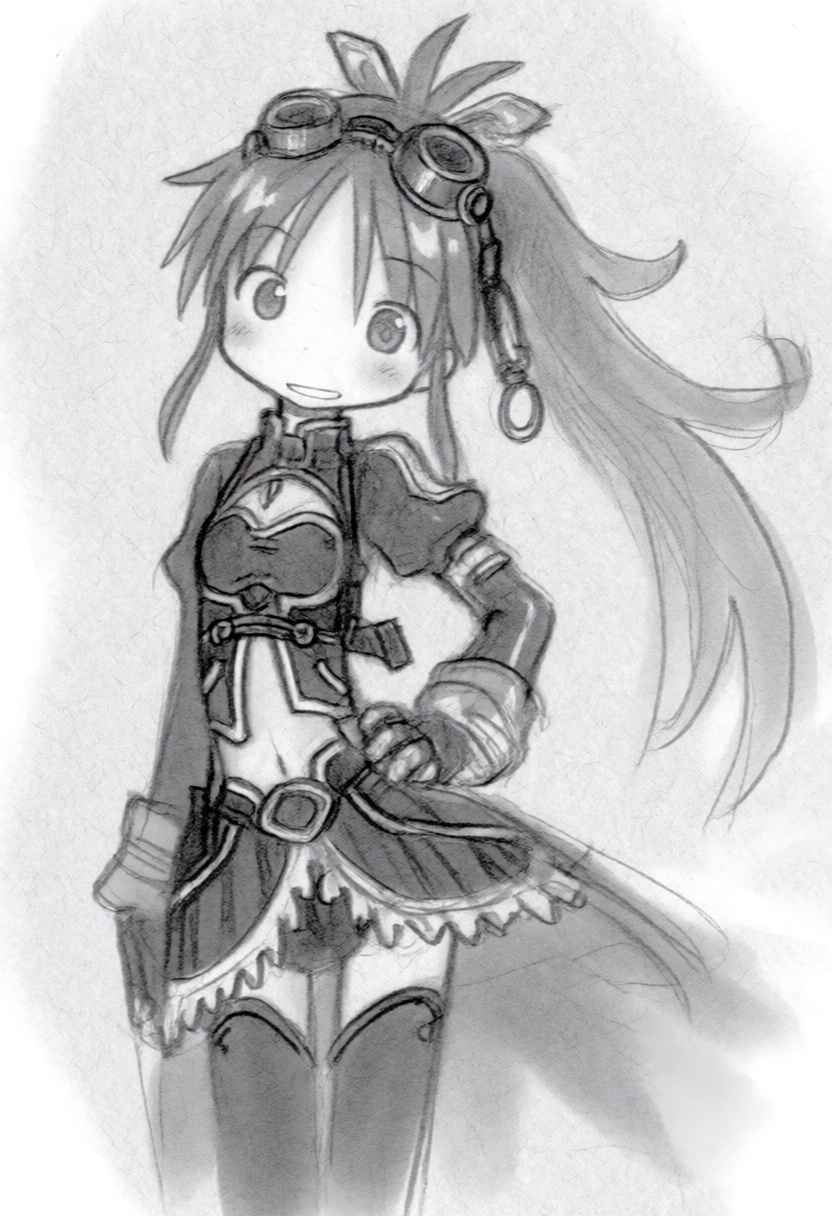 tsukushistyle,  Kyoko Sakura from Puella Magica Madoka. Steampunk inspired attire with a detailed chest harnest. The sketc...