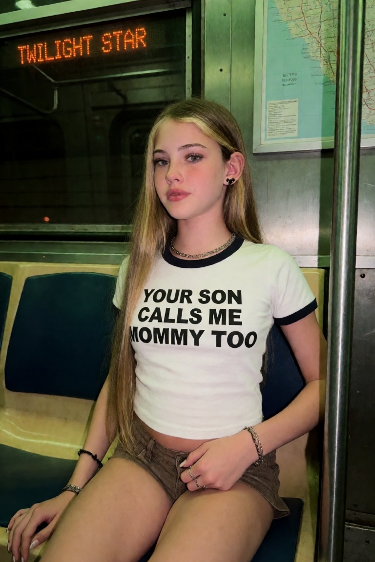Analog photo,  Photograph of a beautiful caucasian girl with long straigth platinum blonde hair and huge breasts,  sitting...