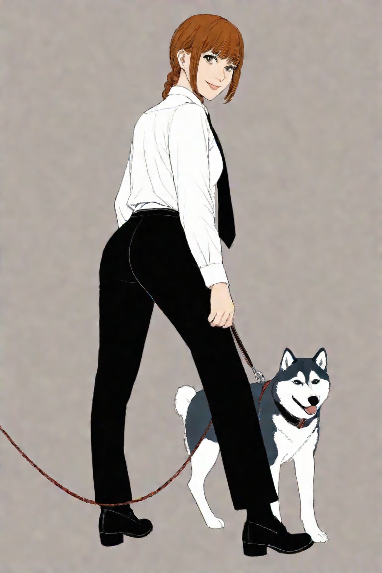 dog,  ringed eyes,  business suit on Tensor.Art