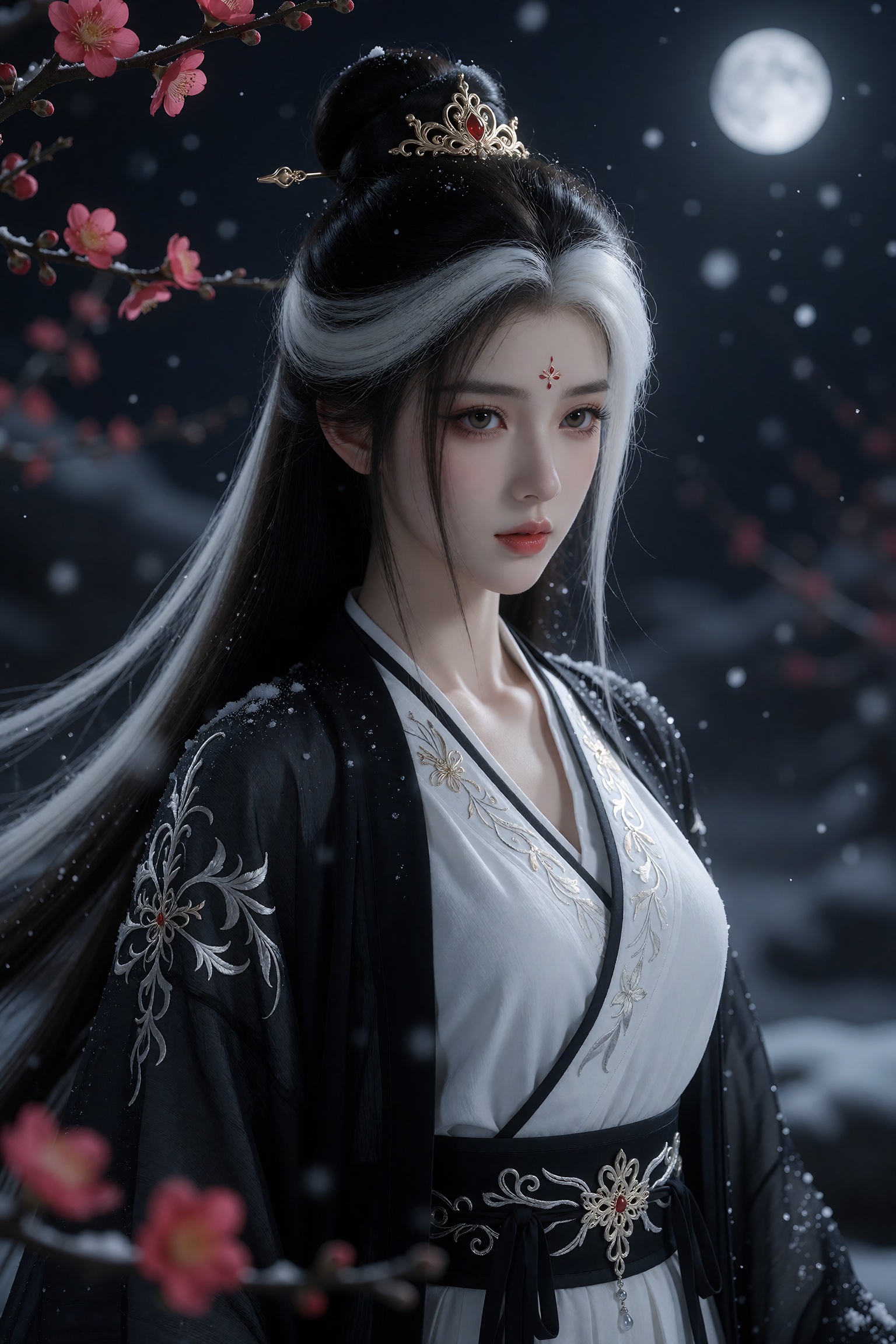 3D rendered character,  中景画面,  一位女子身内穿白色为主 by 月恋-❀ on Tensor.Art