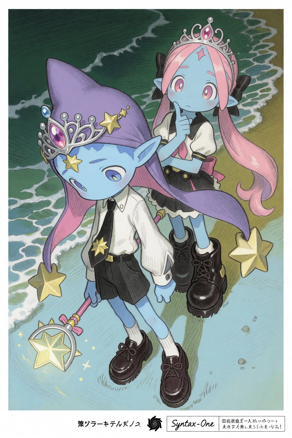 tsukushistyle,  in a dynamic,  top-down high-angle perspective on Tensor.Art