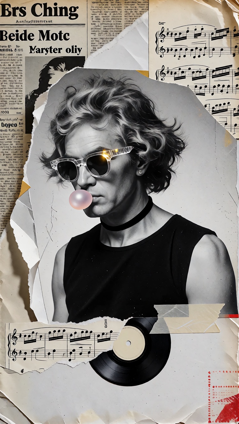masterpiece,  ultra quality,  cinematic mixed-media collage photograph on Tensor.Art