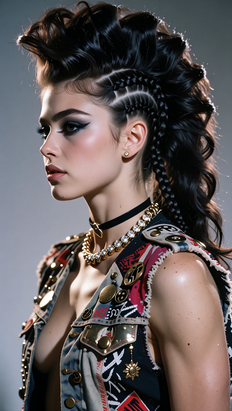 masterpiece,  ultra quality,  retro fashion studio portrait on Tensor.Art