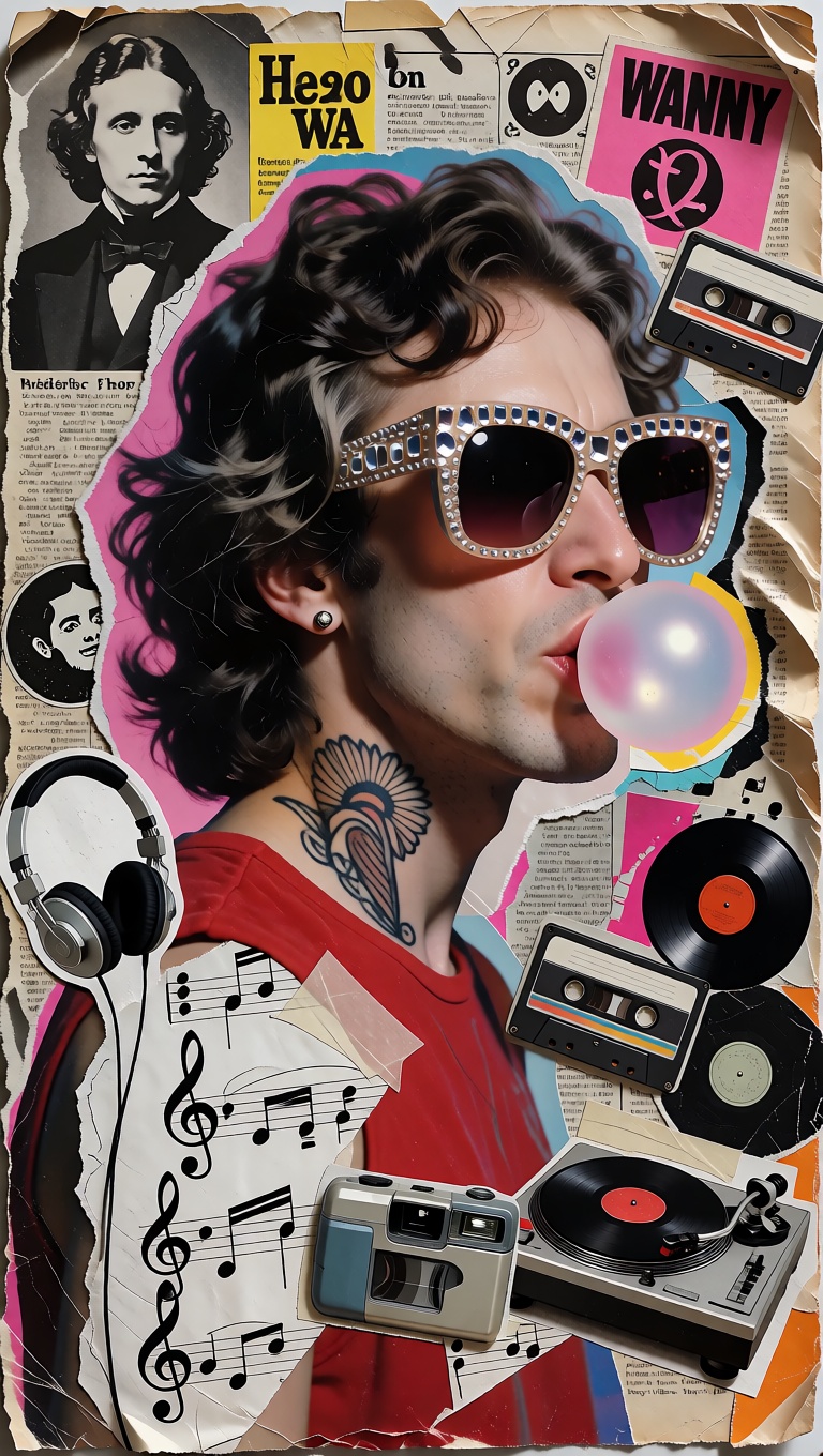masterpiece,  ultra quality,  cinematic mixed-media collage photograph on Tensor.Art