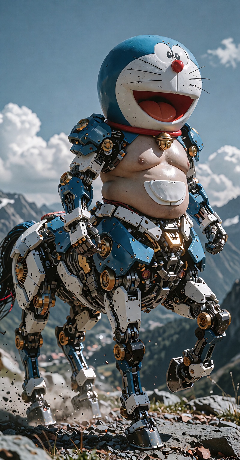 centaur(Doraemon,  mecha),  fat on Tensor.Art