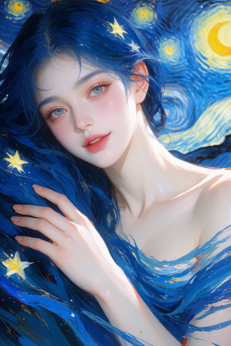 1girl,  solo,  A portrait of a beautiful young woman is captured in a close-up frame on Tensor.Art