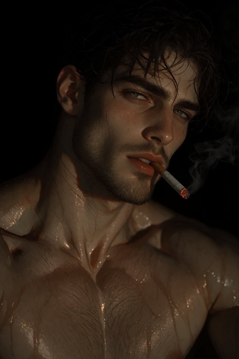 1boy,  solo,  upper body portrait on Tensor.Art