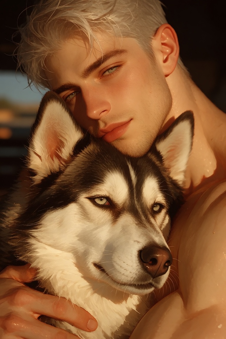 1boy,  1dog,  duo on Tensor.Art