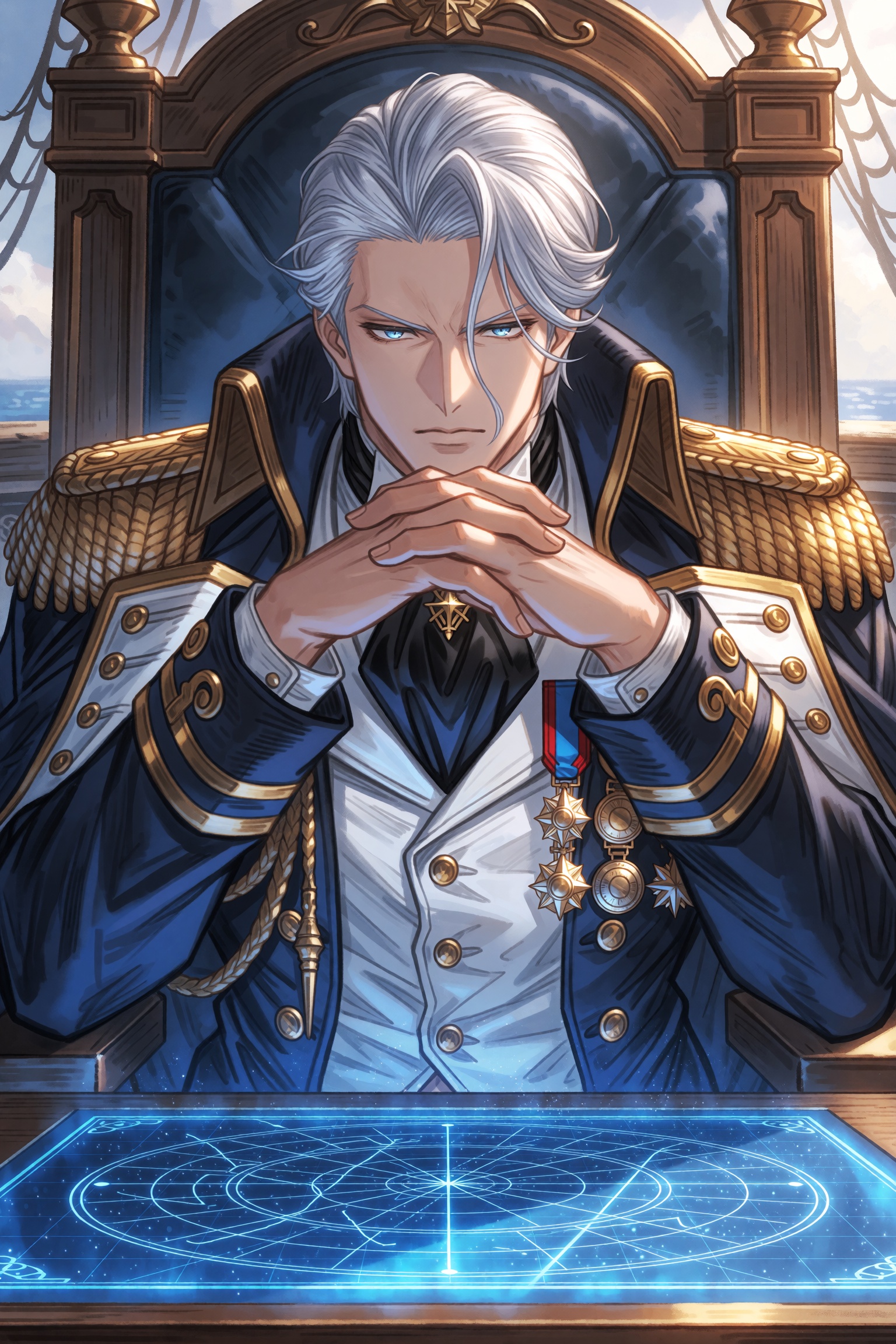 highres,  absurdres,  granblue fantasy style A man with short on Tensor.Art