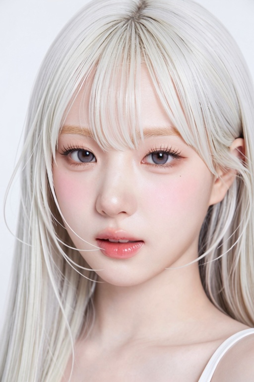 Ultra close-up beauty portrait,  head-and-shoulders framing,  face filling most of the frame on Tensor.Art