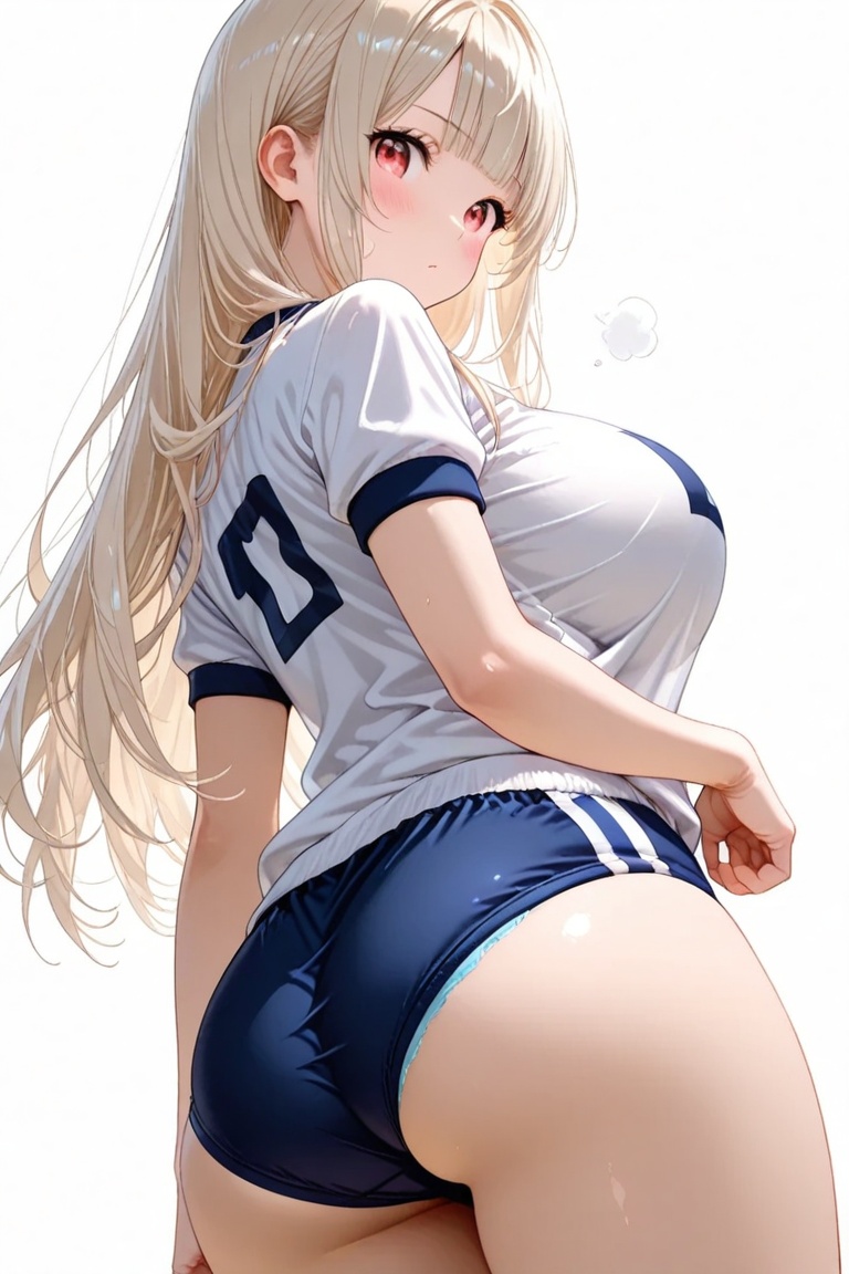 Volleyball uniform,  volleyball club bloomers 1girl,  solo on Tensor.Art