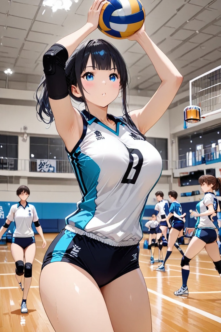 Volleyball uniform,  volleyball club bloomers on Tensor.Art