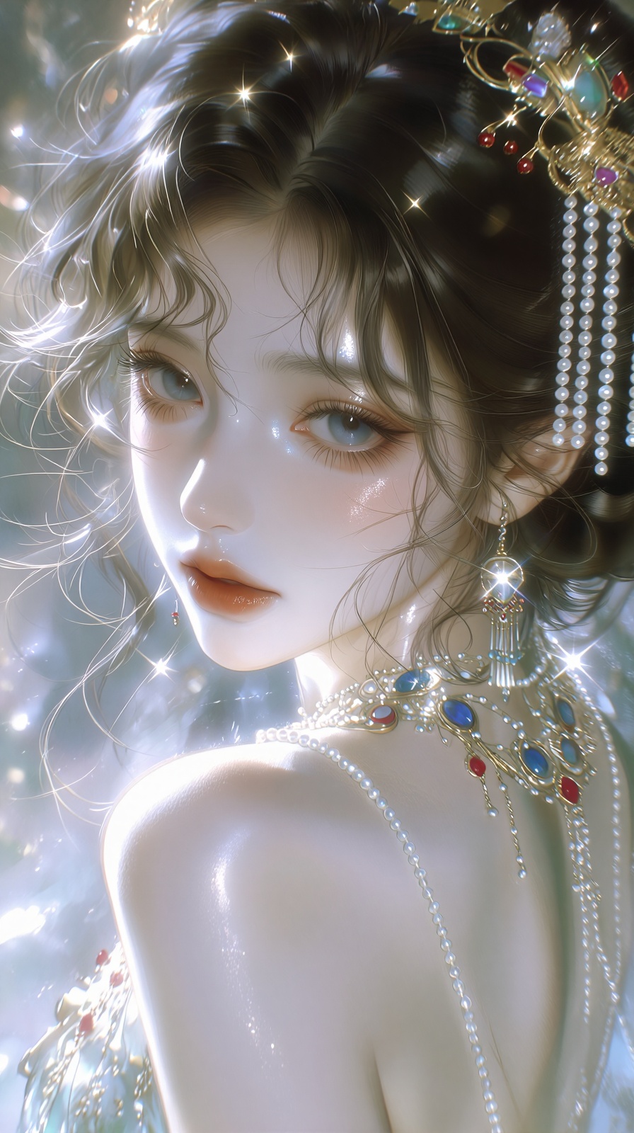 (Highly refined art style) 1female,  solo,  cinematic composition on Tensor.Art