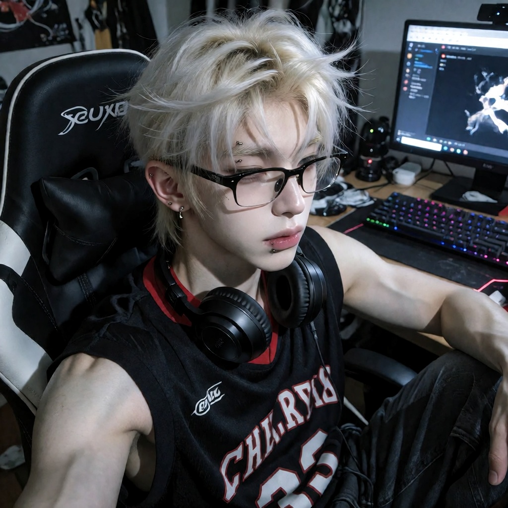 1male,  solo,  young ***** Chinese-Korean man on Tensor.Art