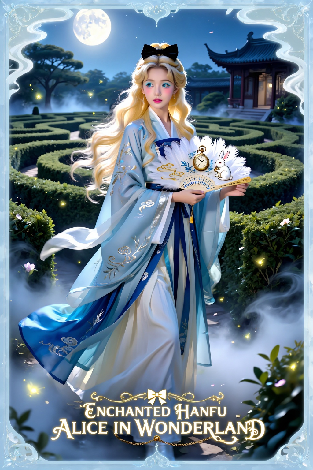 Exceptional quality,  premium cinematic fantasy portrait,  highly detailed photorealistic enchanted Chinese fantasy artwor...