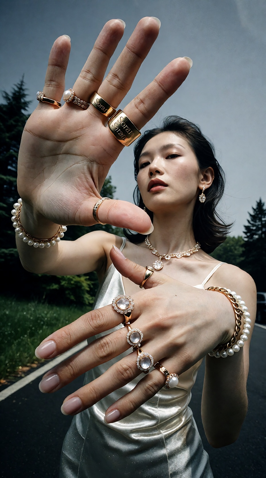 9:16 竖幅,  真人写实实验时尚人像,  成年东亚女性 on Tensor.Art