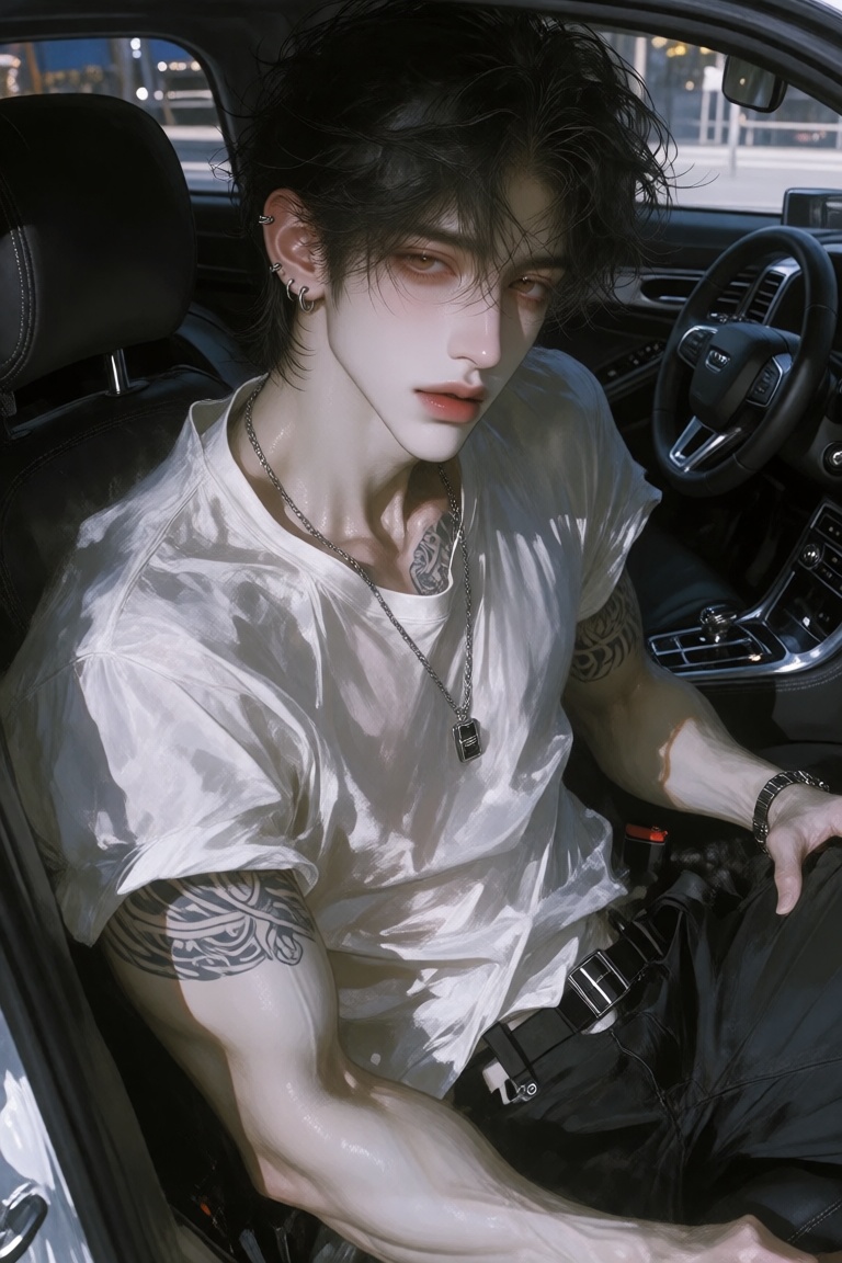 muscular,  olo,  looking at viewer on Tensor.Art