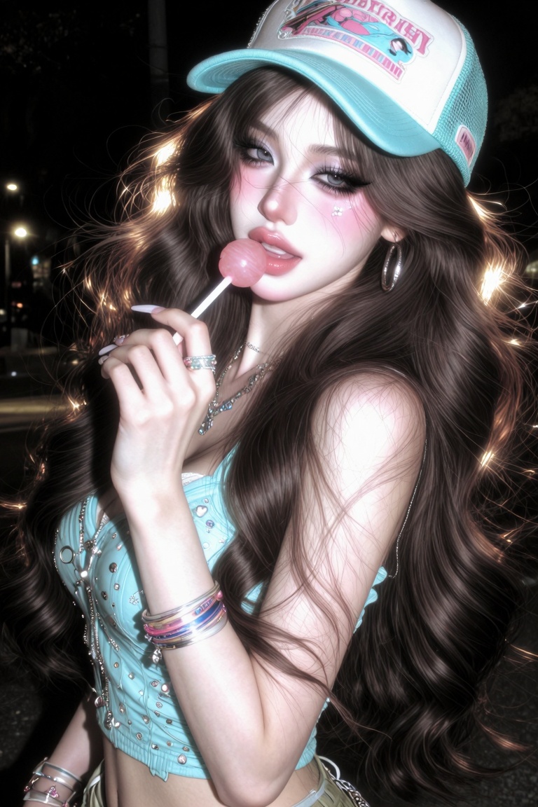 LunelleGlow,  ethereal feminine beauty,  delicate doll-like face on Tensor.Art