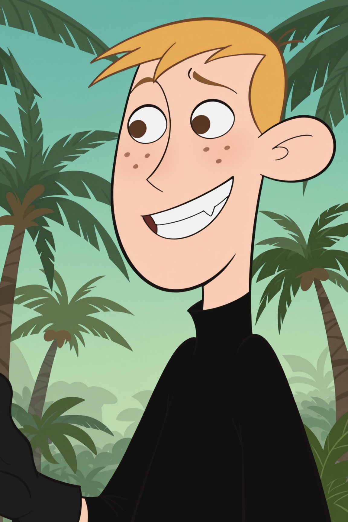 toon_(style),  ron stoppable,  blonde hair on Tensor.Art