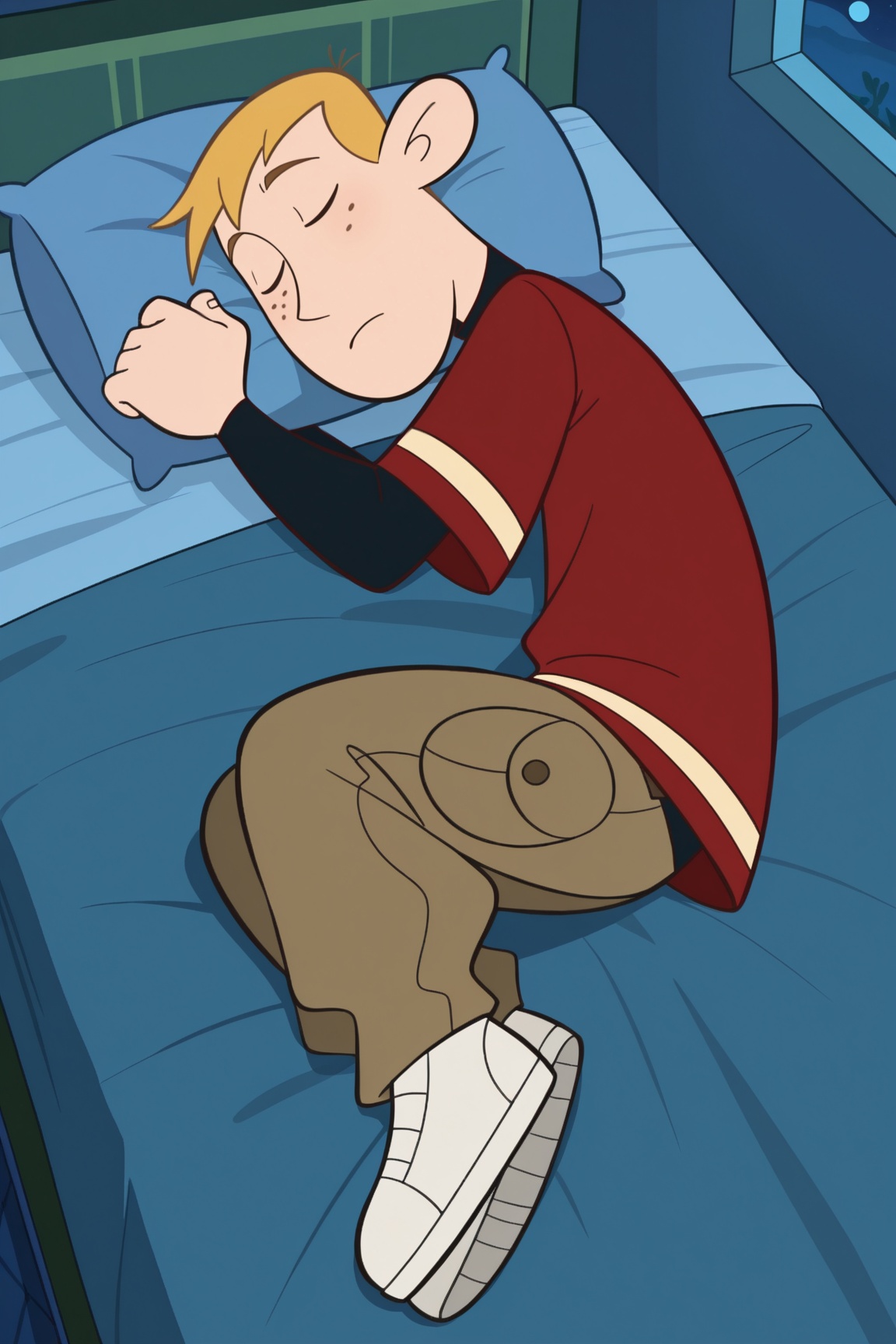 toon_(style),  ron stoppable,  blonde hair on Tensor.Art