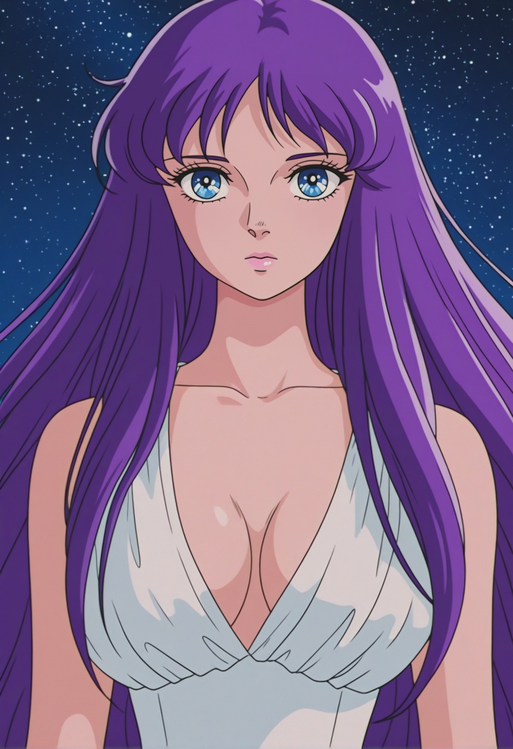 saorikss,  1girl,  purple hair on Tensor.Art