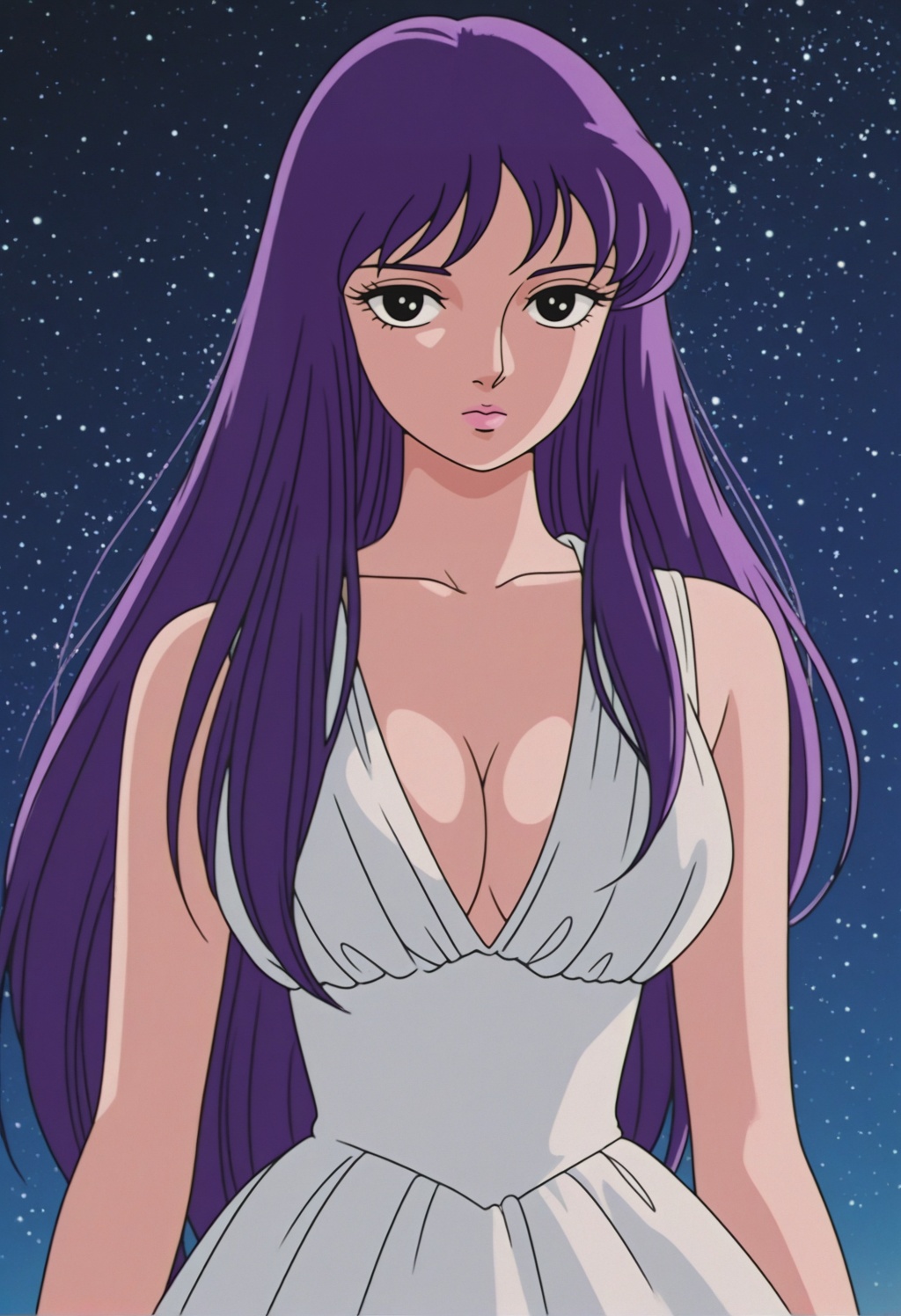 saorikss,  1girl,  purple hair on Tensor.Art