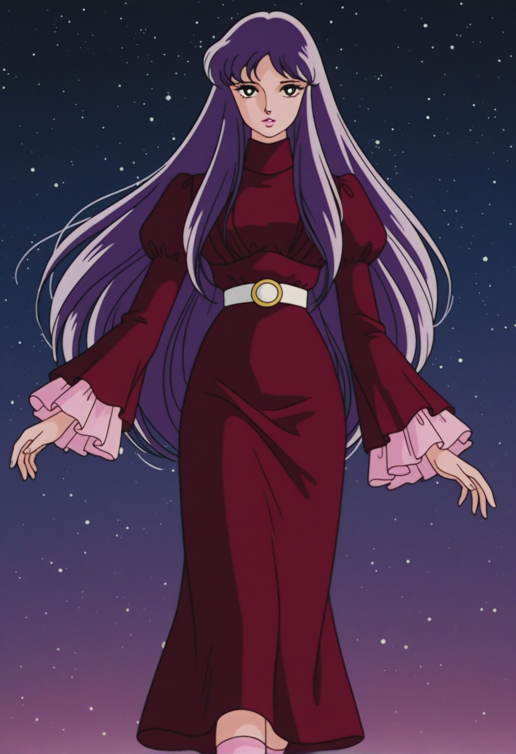 saorikss,  1girl,  purple hair on Tensor.Art